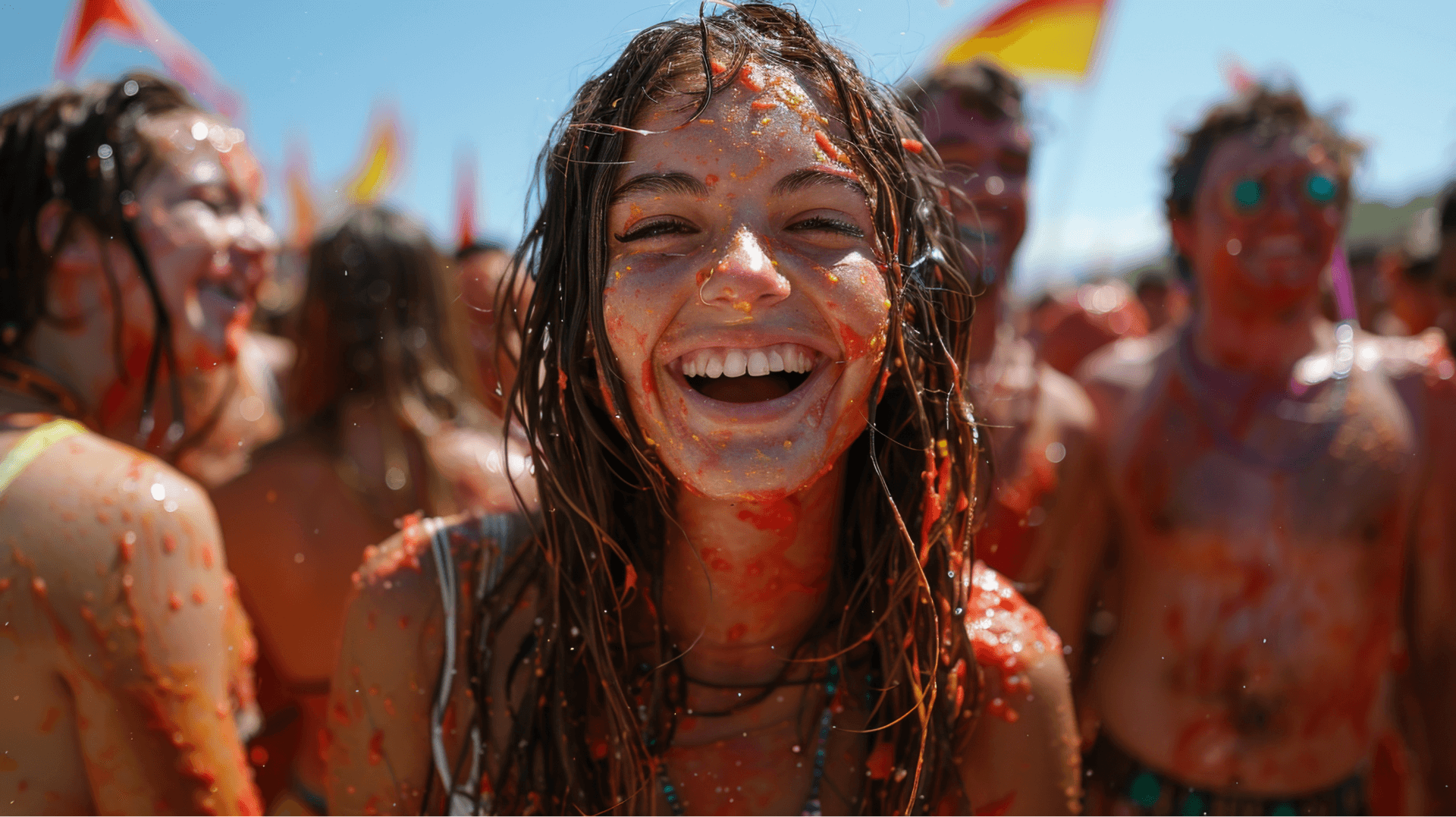 World famous Spanish festival La Tomatina