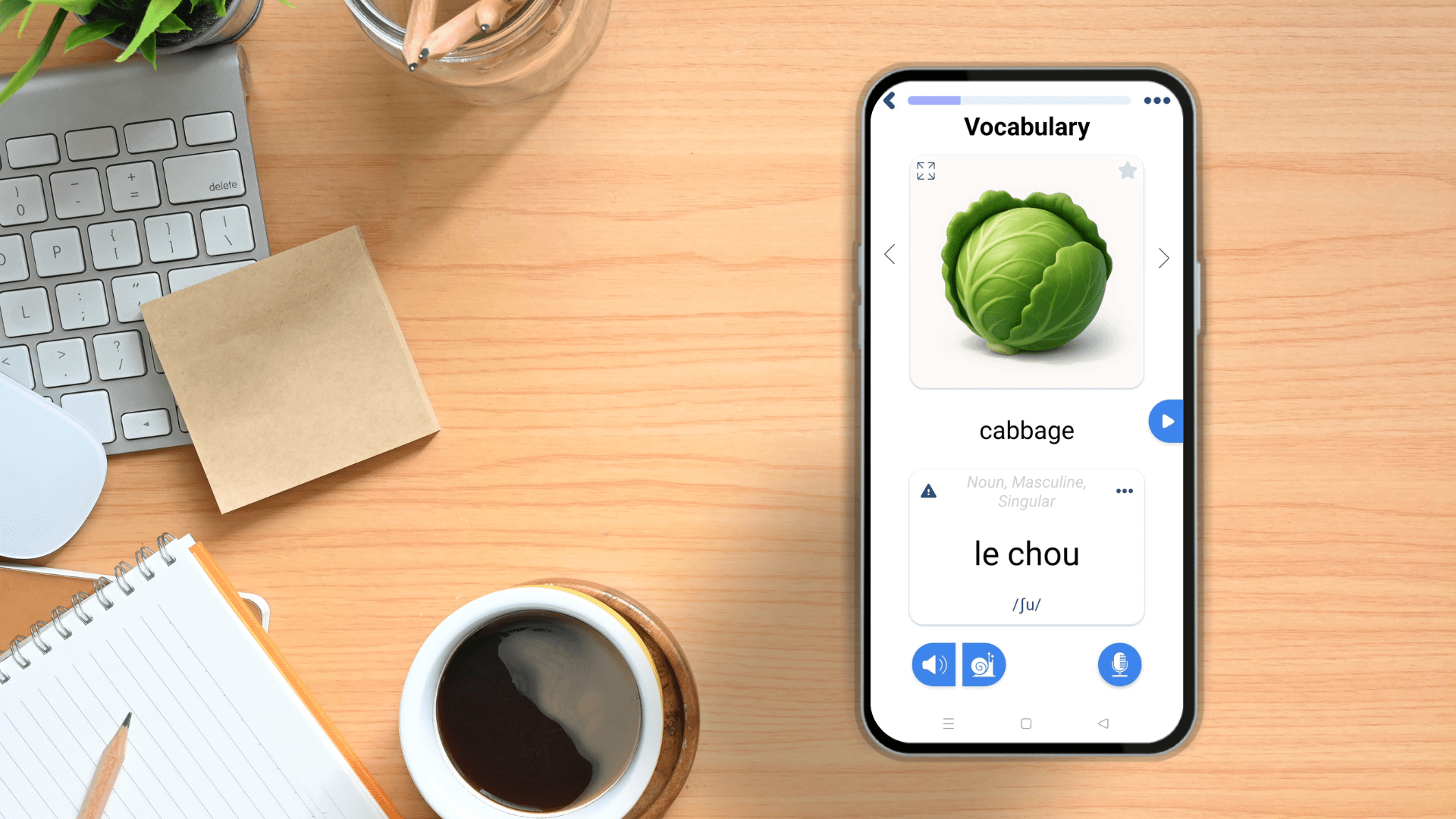 Learning a language with the FunEasyLearn app